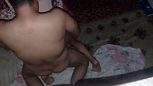 I feel so aroused barebacking my hermanastra, filling her vagina with cum in creampie couple sex without condom.