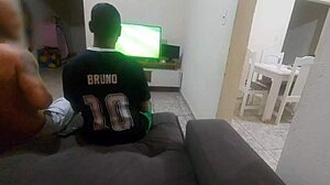 Damn, Brazilian Brunette Slut Takes Double Penetration From Husband's Friend In Rough Interracial Orgy!