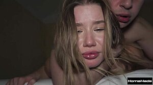 I felt so wild as this cute blonde turned into a good girl gone bad, riding that big cock in cowgirl and doggystyle until cum on tits.