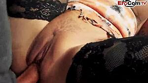 This German tattoo milf gets picked up for public outdoor fucking in a real POV casting date.