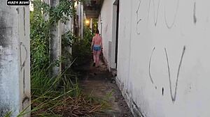 I was surprised by a wanker and gave my ass and pussy to him without a condom.