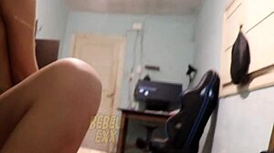 bebelexxx gives footjob with submissive spreading before bent over doggystyle action