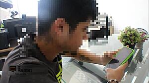 Seduced stepbrother for doggystyle creampie