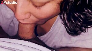 My stepsister frid gives me blowjobs and begs for cum in her mouth to swallow.