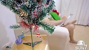 i was good all year so brazilian slutty mummy claus came with wet pussy toys for christmas 🎄