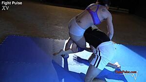 hey, check out this real mixed wrestling match from fight pulse