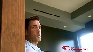 Wife's naughty twist sparks wild threesome with husband and another guy pounding her pussy