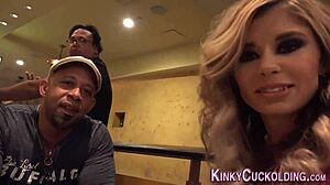 Fucked Cuckolding Babe Takes Interracial Monster Cock in Humiliating Femdom Scene