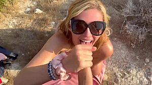 Why don't we try a deepthroat blowjob with choking and gagging in the mountains, you cute blonde slut?