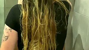 Step brother, you caught me horny in the shower - now fuck me hard like Olivia Bay!