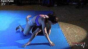 hey, check out this real mixed wrestling match from fight pulse