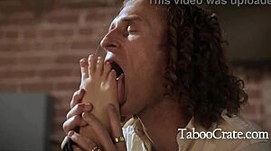 Best actress excels in swallowing directions during taboo scene with Alison Rey.