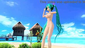 hatsune miku in dear cocoa girl project diva mod