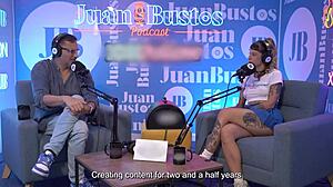 How many orgasms can this big-ass Latina migrant get before deepthroating in Juan Bustos podcast?