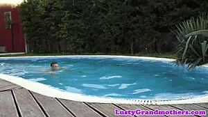 Redhead Grandma Enjoys Flavor of Young 18+ Man's Presence