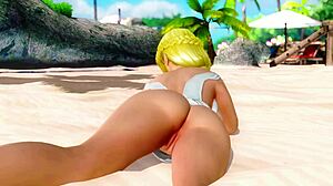 helena teases with her big ass in this private beach paradise close up
