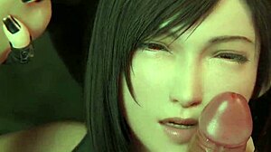 Super Cute Tifa Delivers Intense Blowjob Action!
