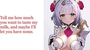 I roleplay as noelles new servant giving foot worship and footjob in this genshin impact joi with gentle femdom