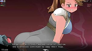 Yume-Same Giantess Takes Control in Epic Defeat Scene with Huge Tall Domination Moves