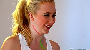 cute teen friends samantha rone and taylor reed lick each others pussy til orgasm in girl on girl sex