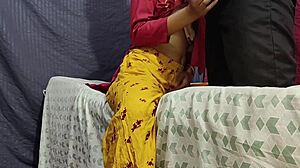 Indian Aunty Gets Fucked Hard By Young Boy In Domination Scene