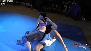 hey, check out this real mixed wrestling match from fight pulse