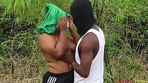 Village Walk Turns Into Bent Over Doggystyle Fuck On Ranch With Big Ass Blowjob