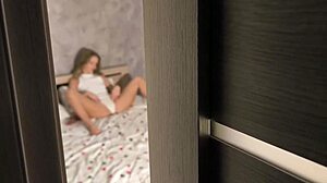 stepsister caught me spying and sucked!