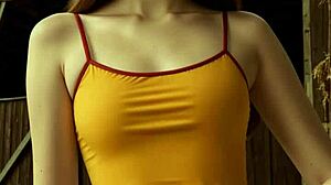 Are these lingerie models teasing us barefoot on the ranch with sexy panties?