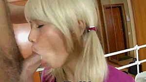 Hot Russian teen masturbates solo in this amateur sex video