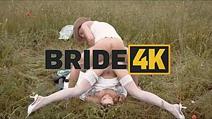 Bride4K Runs From Fiancé to Bang Stranger Shepherd in Outdoor Ranch Encounter