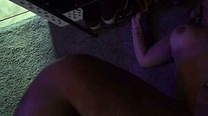 Fucking my stepmom in shelter during a tornado Misty Meaner WCA Productions with creampie and deepthroat. She's screaming in the shower!