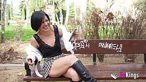 Sandra meets the crown cock during casting but Lalo blows the mature milf's pussy in rough doggystyle instead of a simple interview