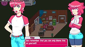 Step sister drops towel in shower - dandy boy adventures with redhead!