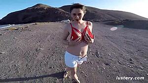 Lustery Submission 700: Miriam and Jorge in Outdoor Doggystyle Blowjob Sex