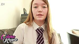 you fuck the chubby blonde 18 year old babysitter in her first time creampie