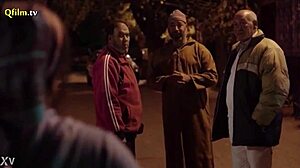 bbw arab mom in hijab shows off her big ass before taking that anal creampie hard