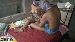 I caught my Indian housewife roommate fingering her ass in the bathroom for her first time anal play