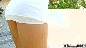 all internal exotic pussy gets pounded full of cum. brunette teen 18+ enjoys european creampie with dildo toys in hardcore style.