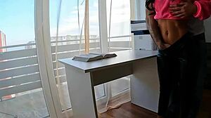 My latina roommate seduced me into rough pov doggystyle quickie in dorm. Her tight wet pussy moaned loud during passionate riding sex.