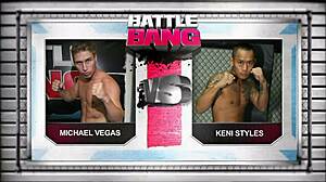 fucking that shaved pussy hard in mma ring with big black cock