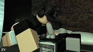 roblox girl couldnt sleep so she had some fun with his bfs cock while he was asleep