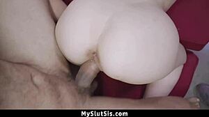 i can't believe skylar vox turns around so stepbro pops her tight pussy. she's riding cowgirl in hardcore taboo action.