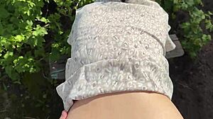 fucking this russian beauty in the countryside nature 😍