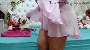 Sensual Dance in High Heels Featuring Brazilian Latina in Lingerie