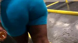 Ebony Thick Booty Walking Candid