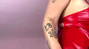 brunette milf mistress with big tits gives pov femdom fantasy jerk off instructions to chastity slut