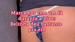 a fan discovered belinha watching the live stream with excitement