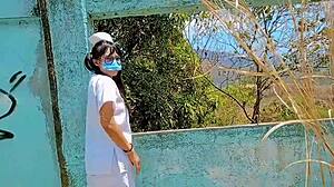 Pinay nurse gets creampied by friend in empty hospital room