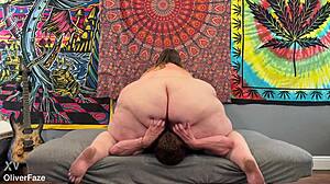 Kayla Peach's big ass drops right on face in this cute face sitting surprise